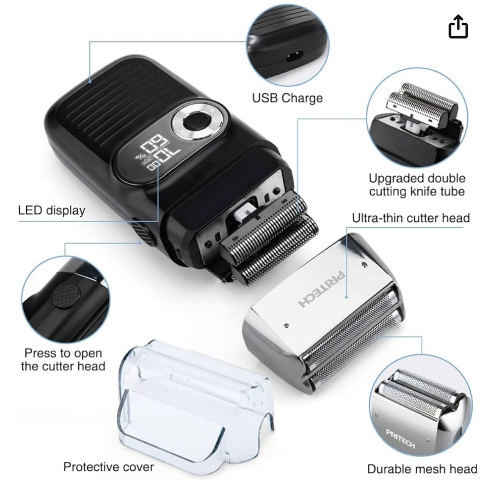 PRITECH Electric Razor for Men - Picture 5 of 8